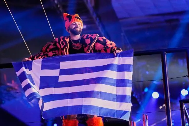Greek Akylas, after qualifying for the Eurovision final in the first elimination on May 12, 2026, in Vienna