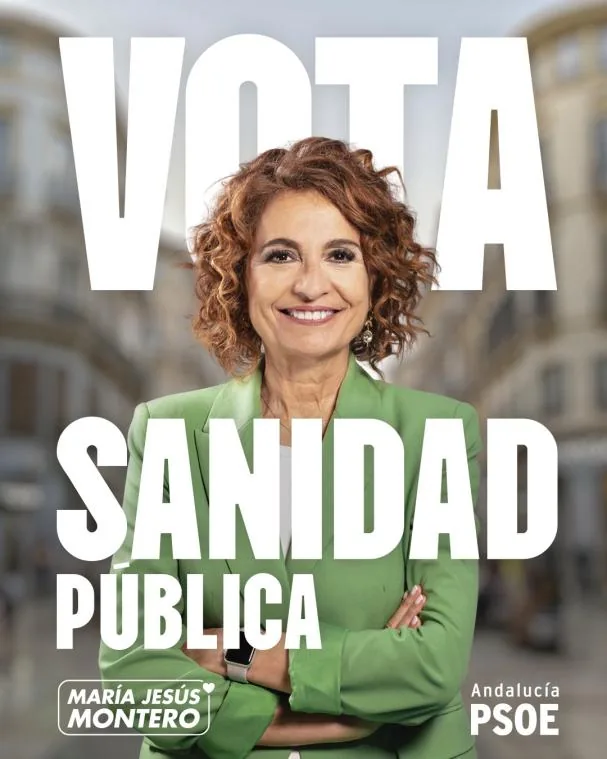 PSOE electoral poster in the 17-M campaign.