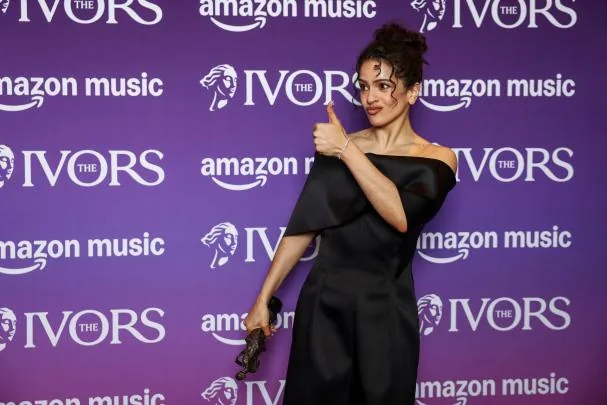 Rosalía with the Ivors International Composer of the Year, this Wednesday in London
