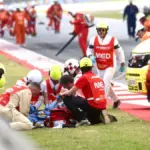 Àlex Márquez suffers a brutal accident in the Montmeló race, interrupted twice