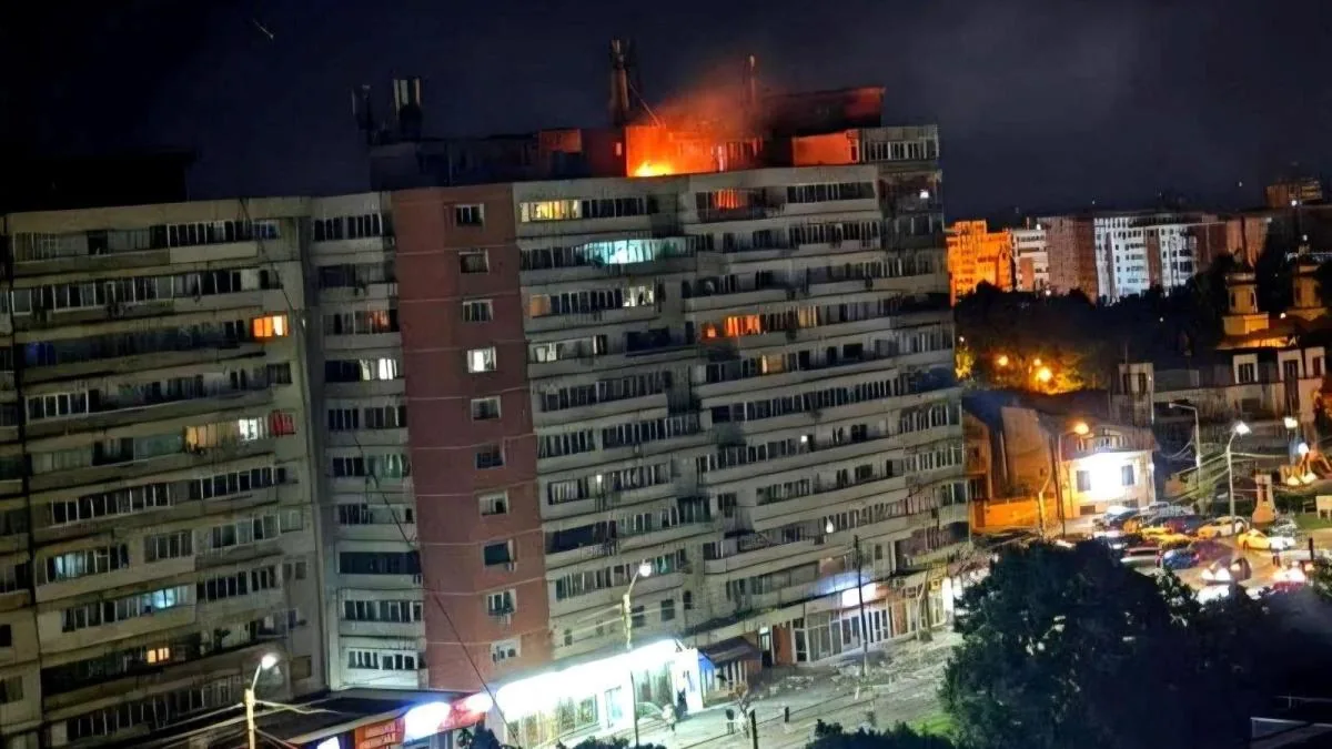 A Russian drone crashes into a building in Romania, a key NATO member on the eastern flank, leaving two injured