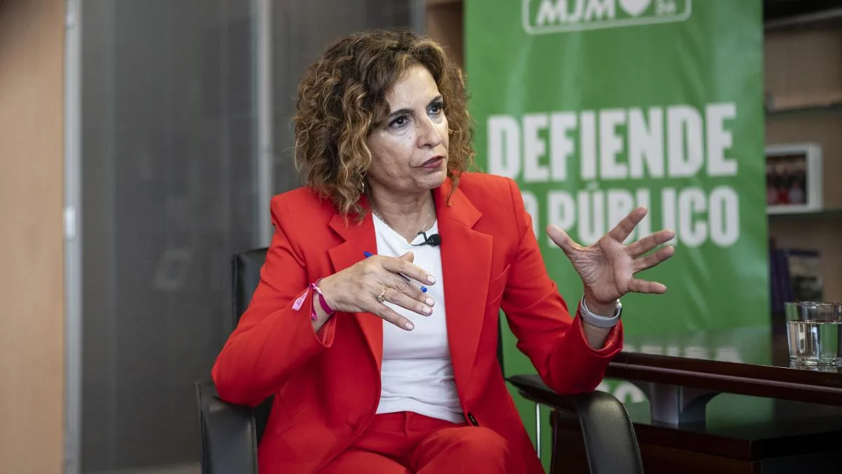 María Jesús Montero: “The middle classes of Andalusia are at risk with Moreno Bonilla's PP”
