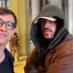 Salvador Illa, with Bad Bunny at the Sagrada Família