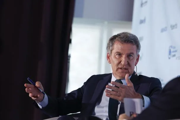 The national leader of the PP, Alberto Núñez Feijóo 
