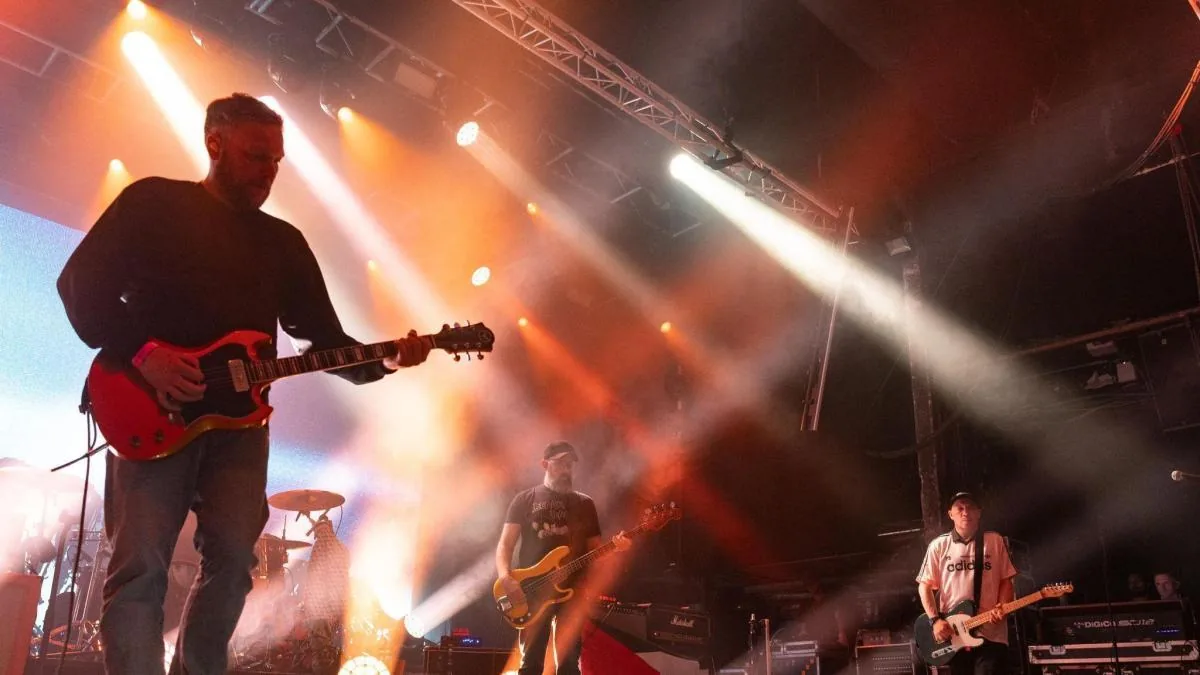 Mogwai celebrate 30 years of brutal sound five streets away from debutante Cara Delevingne