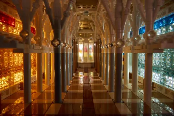 Interior of the Lego Sagrada Familia replica