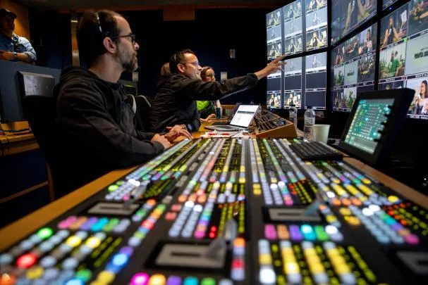 Un momento de la realización del streaming del Primavera Sound en 2024