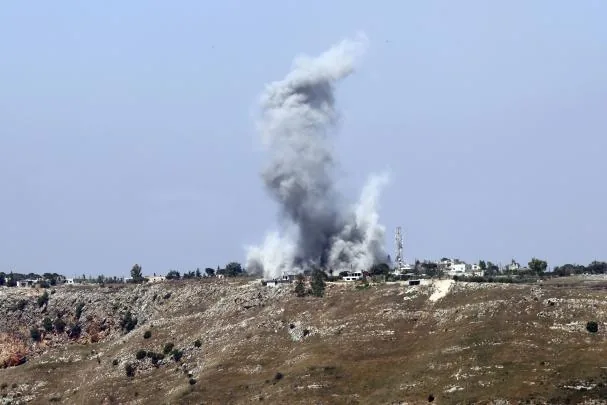 Israeli attack in Nabatieh, Lebanon, this Monday