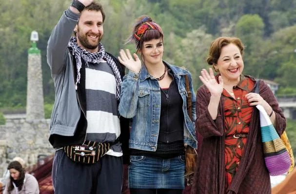 Machi junto a Clara Lago y Dani Rovira en un fotograma de 'Ocho apellidos vascos'