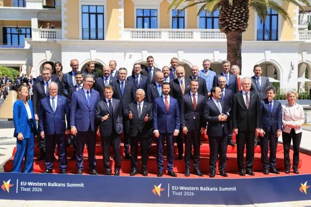 Family photo from yesterday's summit between the EU and the Western Balkan countries candidates for EU accession