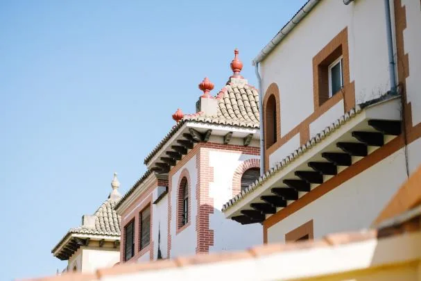 Fachadas de los chalets de los periodistas, en València