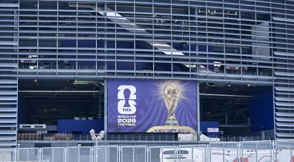 View of the New York New Jersey Stadium in East Rutherford, New Jersey, where the final will be played