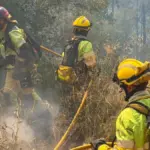 The Vall d'Uixó fire, stabilized on the seventh day of fighting the fire