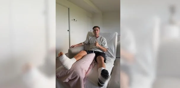 Fermín López shares with his followers his condition after the operation.