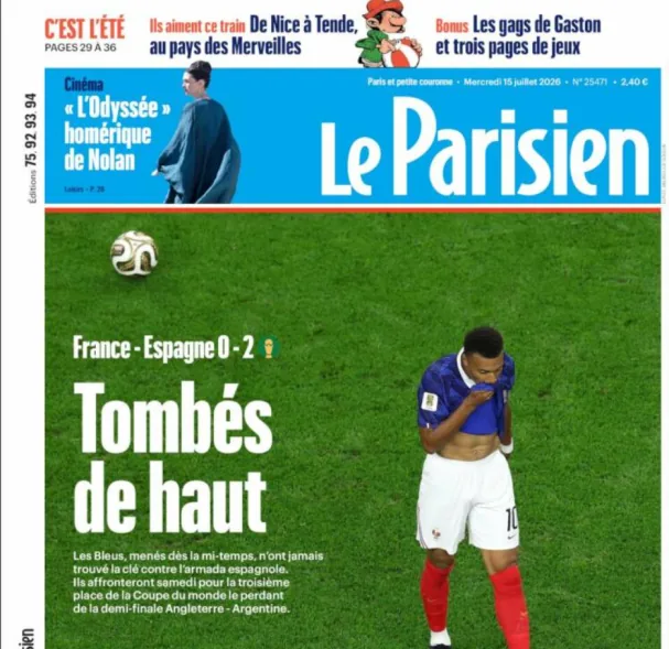 Portada de 'Le Parisien' 