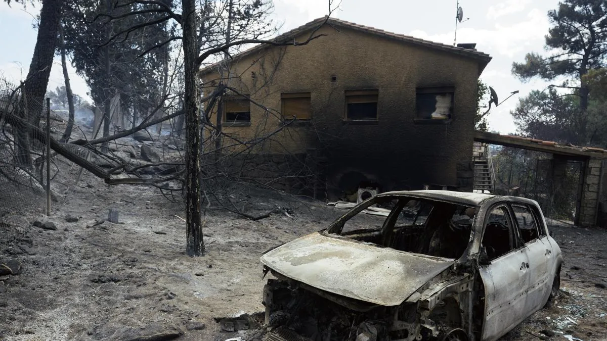 Almost 1,600 houses burned in the fires in central Spain, most in Madrid