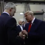 The coin exchange between the King and Donald Trump