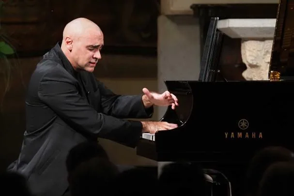 Pianist Marcos Madrigal, at the opening of the 40th Castell de Peralada Festival