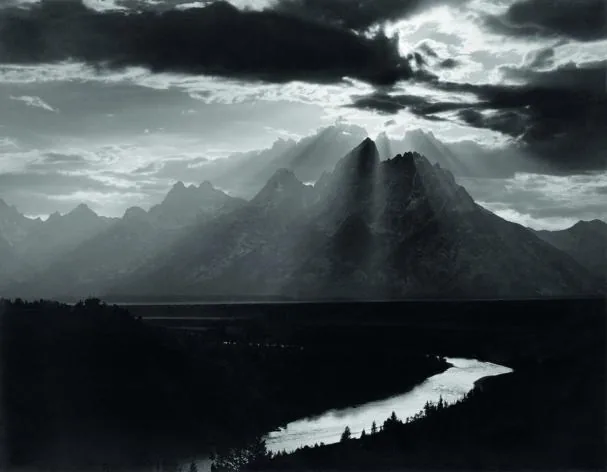 Minor White. 'Grand Teton National Park, Wyoming', 13 de septiembre de 1959. Copia de plata en gelatina 