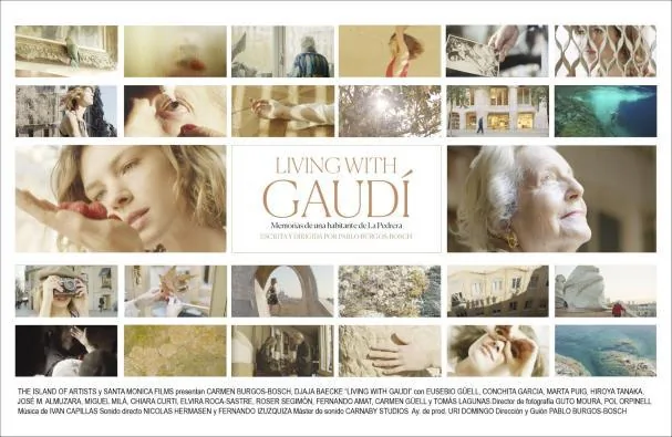 Poster for the documentary 'Living with Gaudí', by Pablo Burgos-Bosch