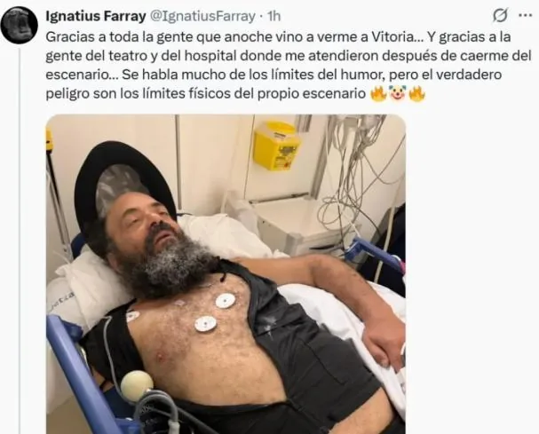 Ignatius habla en redes sociales de su incidente en Vitoria