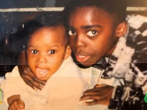 Nico Williams with his brother Iñaki. The older one has taken care of the younger since they were children and due to family circumstances had to look after him