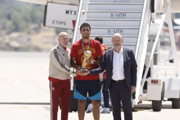 The world champions are already in Spain to celebrate the victory with the fans