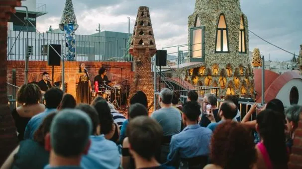 Uno de los conciertos en la azotea del Palau Güell