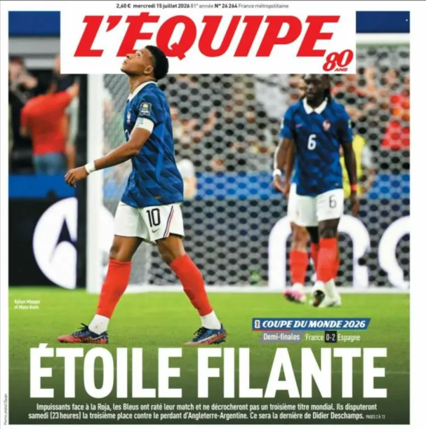 Portada de 'L'Equipe' 