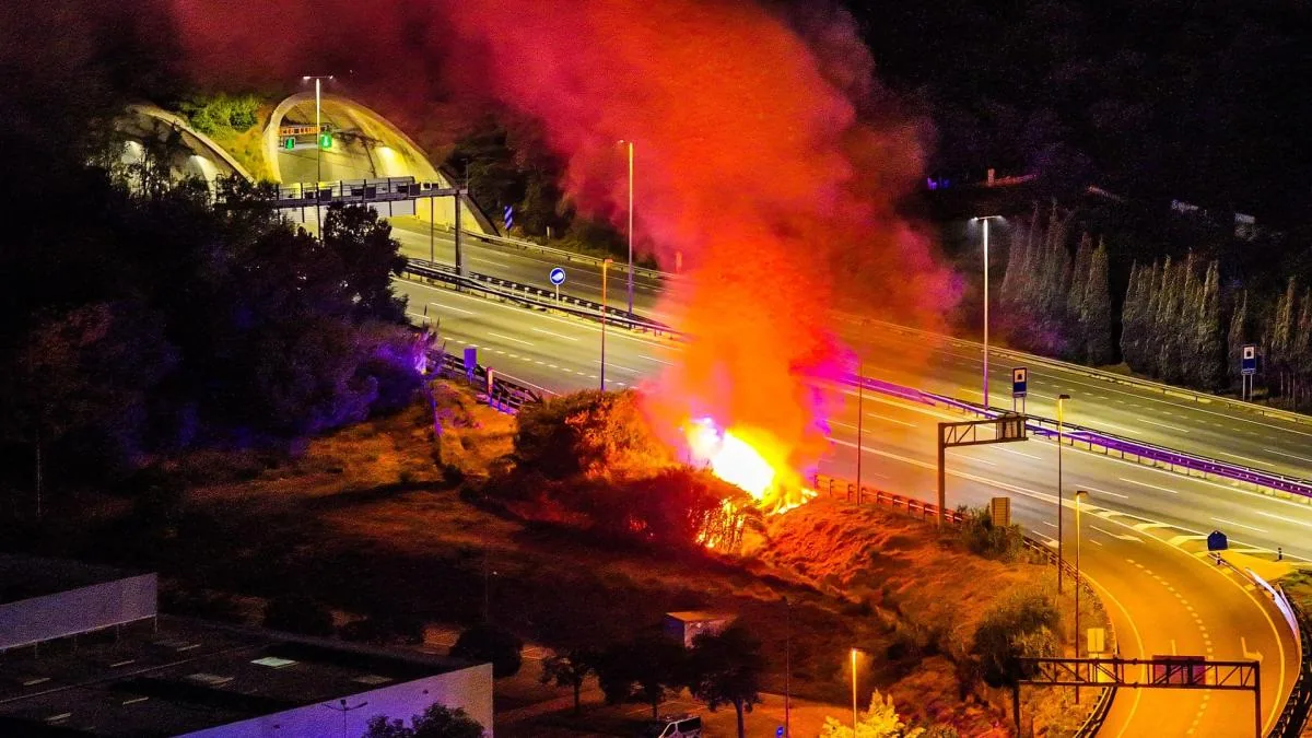 Arrested in Mataró for causing three fire outbreaks on the C-32