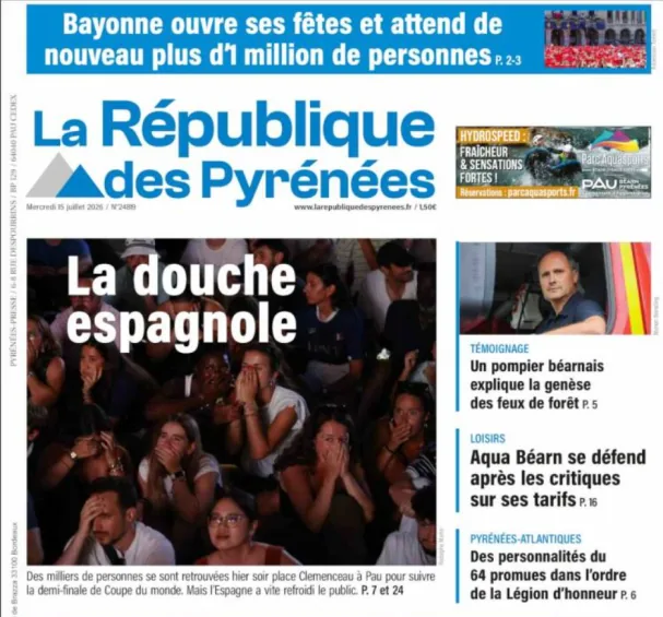 Portada de 'La Repúblique des Pyrénées' 