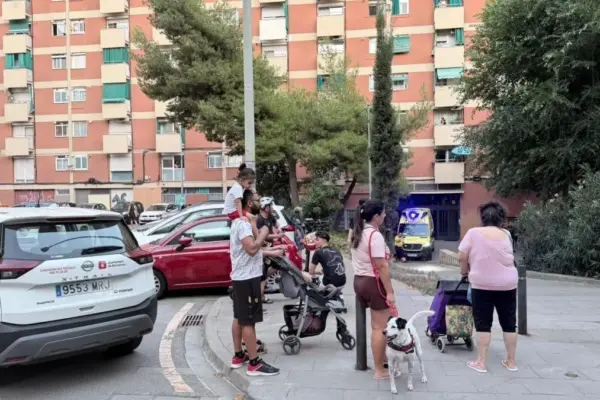 Arrested the alleged perpetrator of the murder of his partner after killing her in front of their young children in Barcelona
