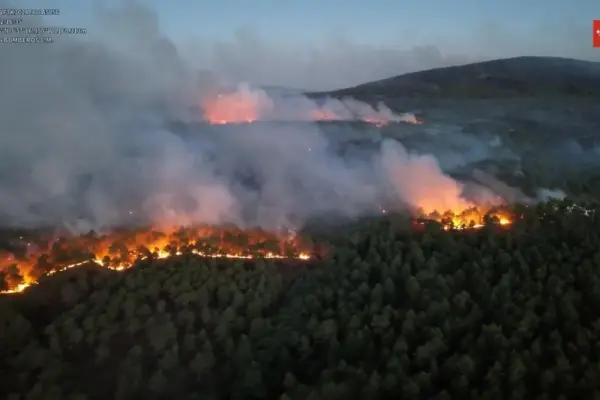 The Lozoyuela fire reaches 900 hectares and Madrid will join the case against the detainee