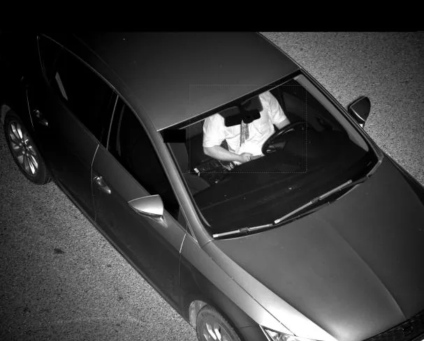The complete package: no seatbelt and phone in hand