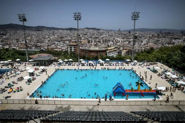 The municipal Picornell pool, in Montjuïc, Barcelona