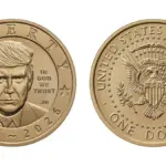 The United States Treasury announces a one-dollar coin featuring Trump's face
