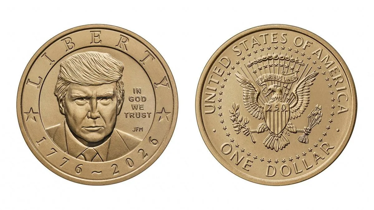 The United States Treasury announces a one-dollar coin featuring Trump's face