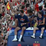 The Spanish team celebrates its second star together with the fans in Madrid