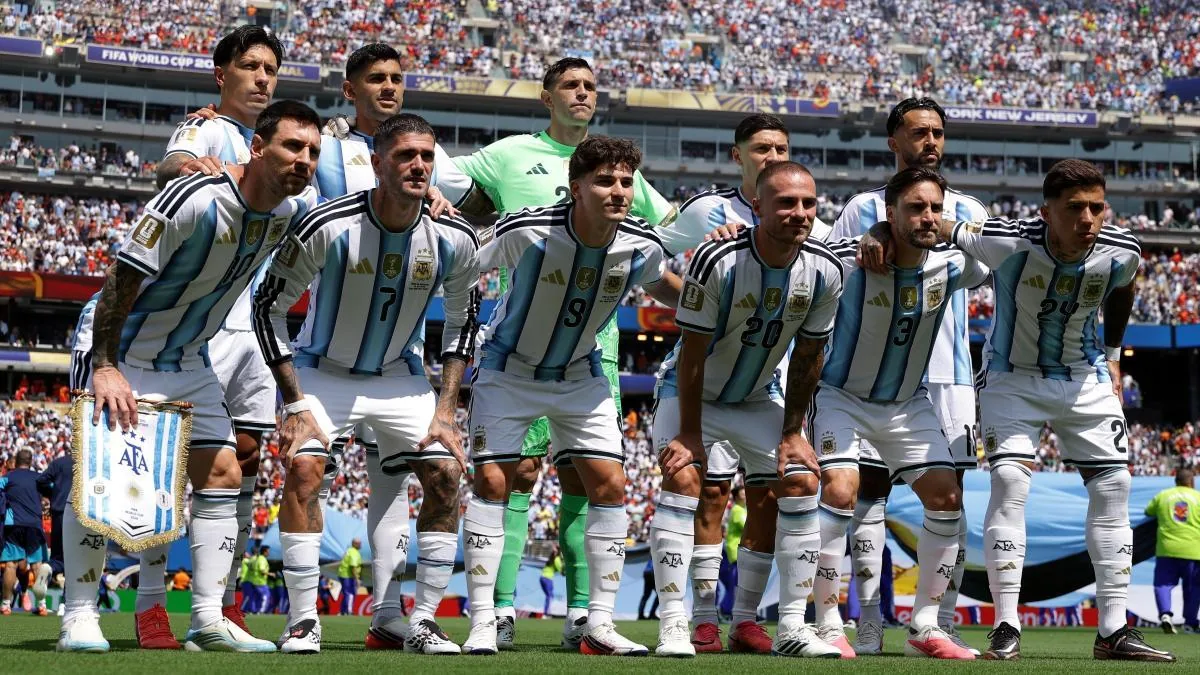 Argentina's scores in the World Cup final against Spain