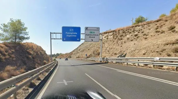 Stock image of the A-7 passing through Mijas, where the young woman was hit on July 6.