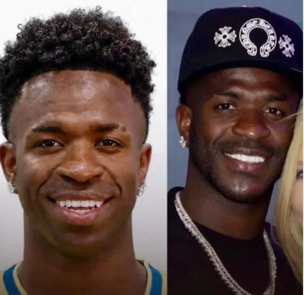 Vinicius Jr before and after.