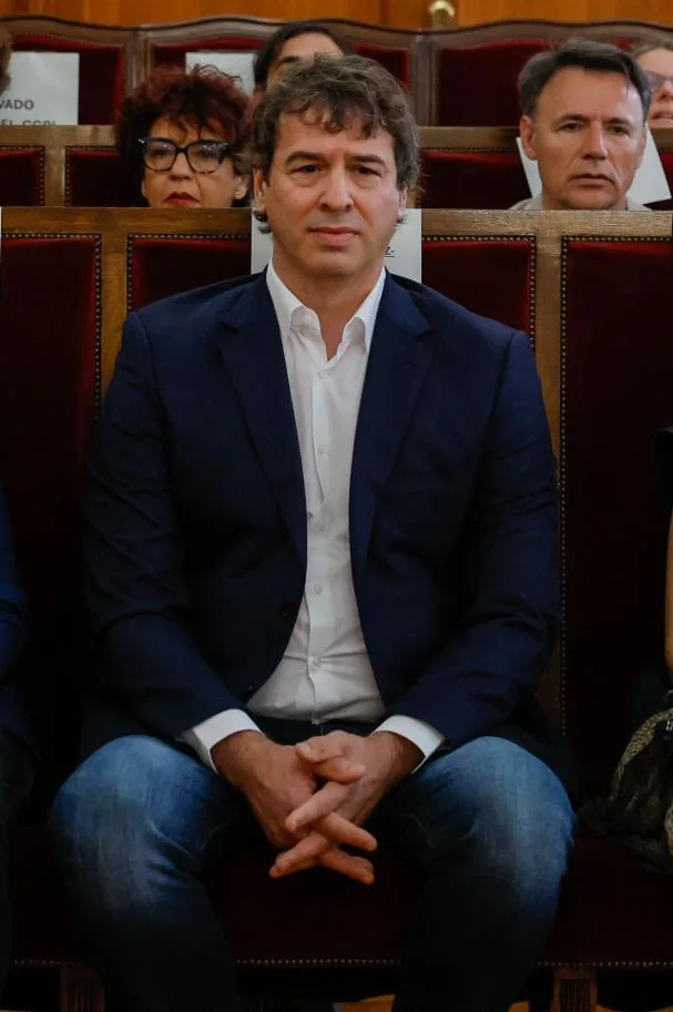 David Sánchez, en el banquillo de la Audiencia Provincial de Badajoz, durante el juicio del que este martes se ha conocido la sentencia