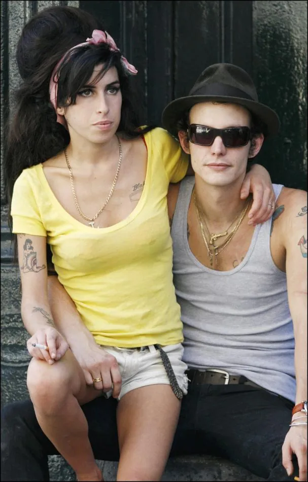 The singer and Blake Fielder Civil in the streets of New York