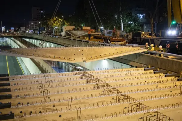 The Ronda de Dalt begins to culminate the covering of the second phase in Vall d'Hebron