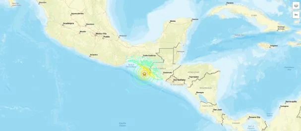 Earthquake near the coast of Chiapas (Mexico) declared on July 17, 2026