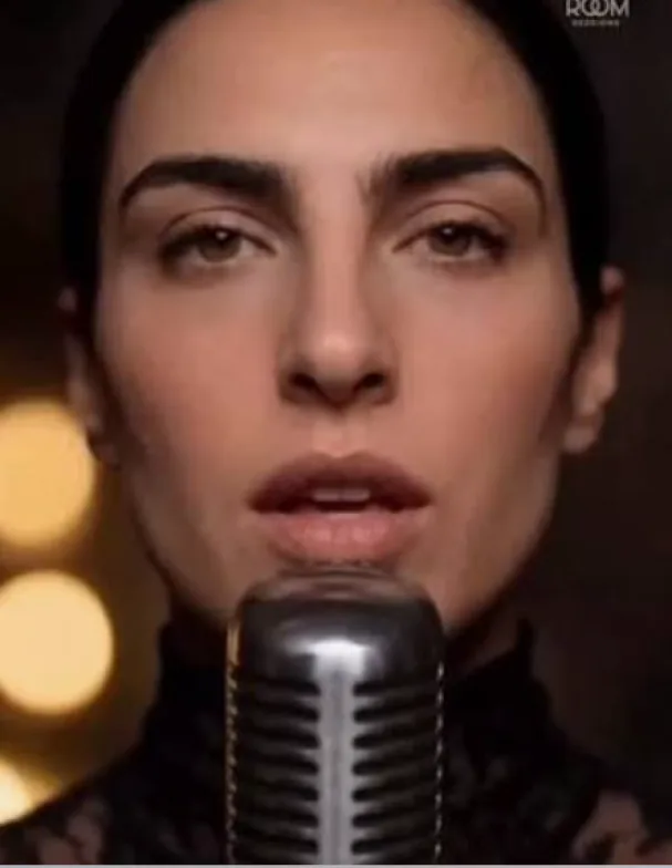 Rebecca Montt in a music video