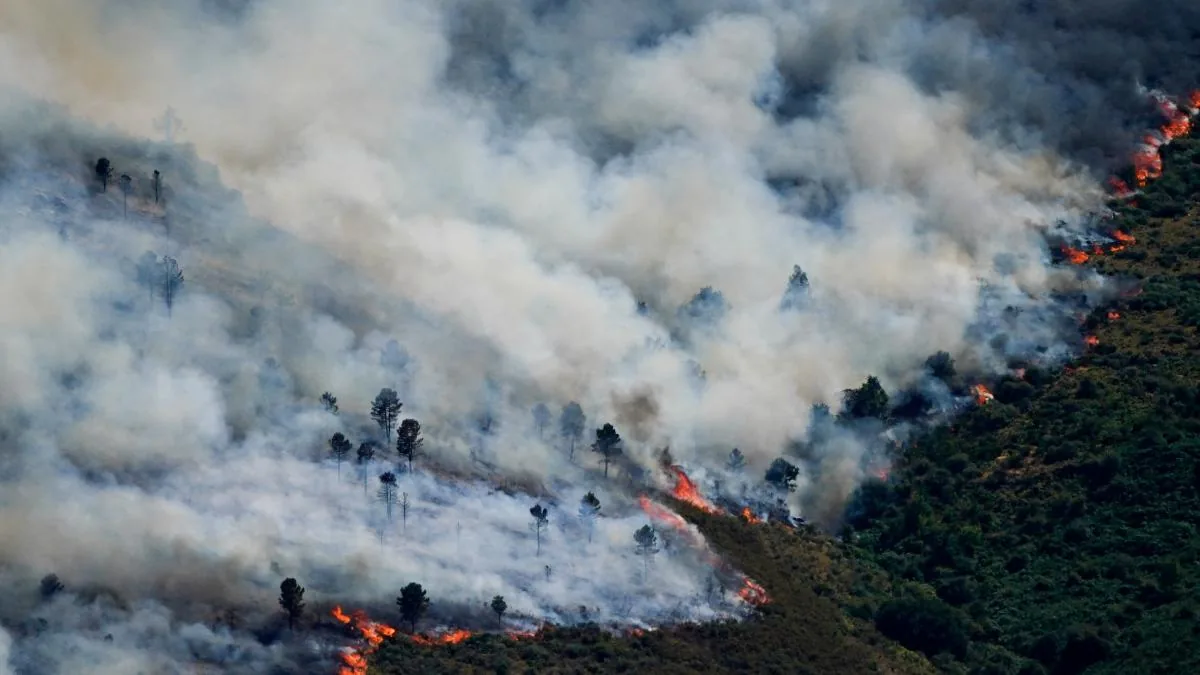 The simultaneous forest fires in Madrid, Toledo, and Ávila complicate firefighting efforts