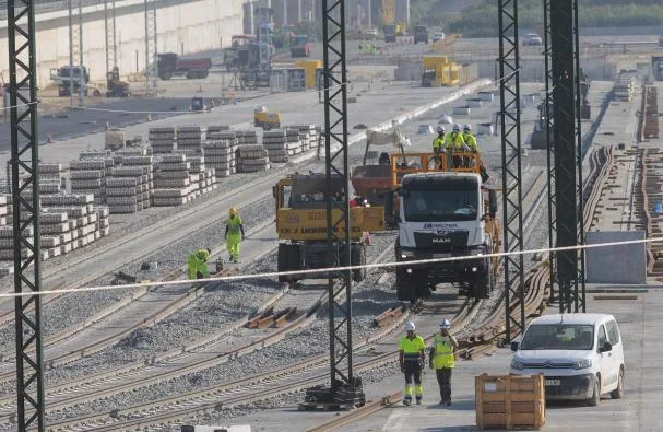 Works of the La Llagosta multimodal terminal (