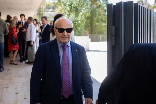 Former president of the Generalitat José Montilla at the funeral of Josep Vilarasau 