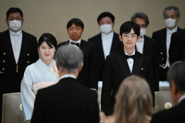 Prince Hisahito and Princess Aiko of Japan at the Imperial Palace in Tokyo on May 27, 2026.